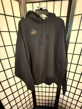 Jerzees Black Pullover Hoodie with Kangaroo Pocket